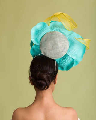 royal blue Derby fascinator