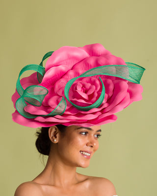 run for roses pink hat