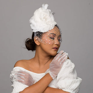 veil fascinator for wedding